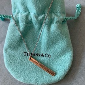 Tiffany & Co 1837 Rubedo/Silver Bar Pendant